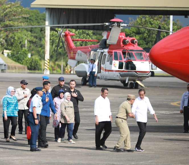 
					Presiden Jokowi Bertolak ke Jakarta Pasca Kunker di Sulsel, Di Damping Danny Pomanto Dan Indira