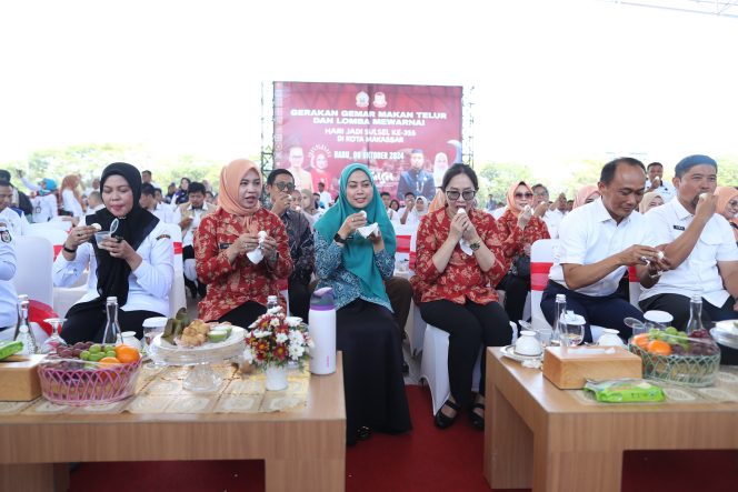 
					Gerakan Gemar Makan Telur HUT Sulsel 355, Pjs TP PKK Kota Makassar Harap Jadi Kebiasaan Diri
